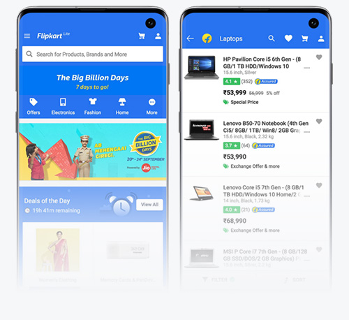 سایت‌ فلیپ کارت با استاندارد PWA 